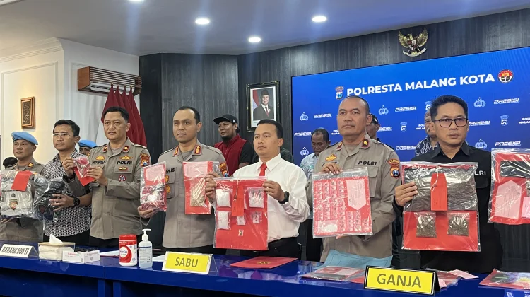 Polresta Malang Kota Ungkap 19 Kasus Narkotika pada Februari 2026