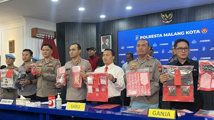 Ungkap Dua Kasus Besar Narkoba, Polresta Makota Sita Ratusan Gram Sabu dan Ekstasi