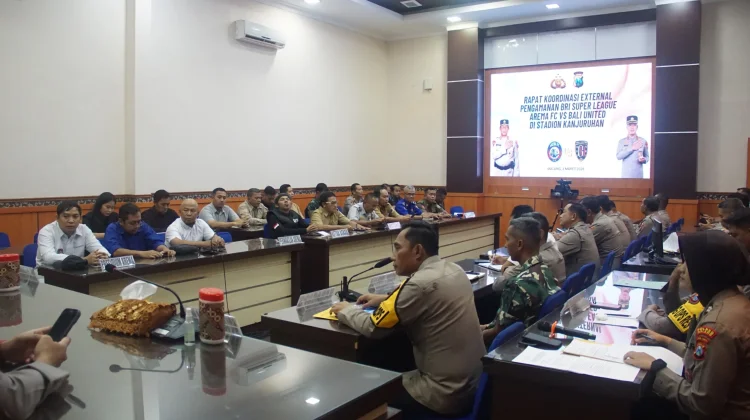 Kawal Laga Arema FC vs Bali United, Polres Malang Rakor Pengamanan