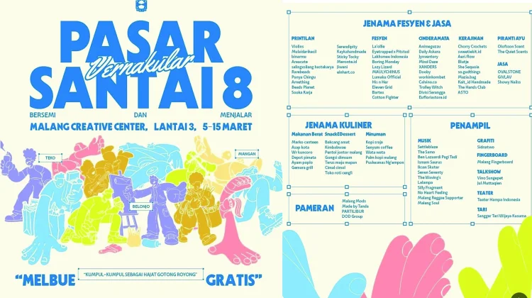 Pasar Santai 8 Hadirkan Produk Kreatif Lokal di MCC