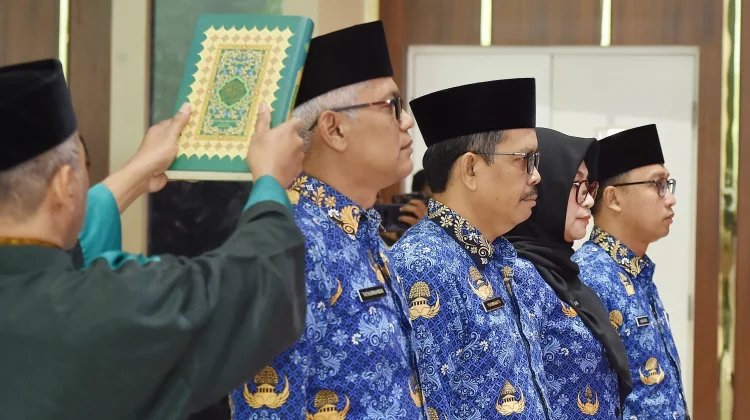 Bupati Rusdi Lantik 4 Pejabat Eselon II Pemkab Pasuruan