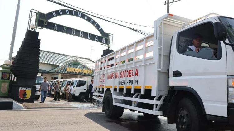 Puluhan Truk Operasional Koperasi Merah Putih Mulai Disalurkan