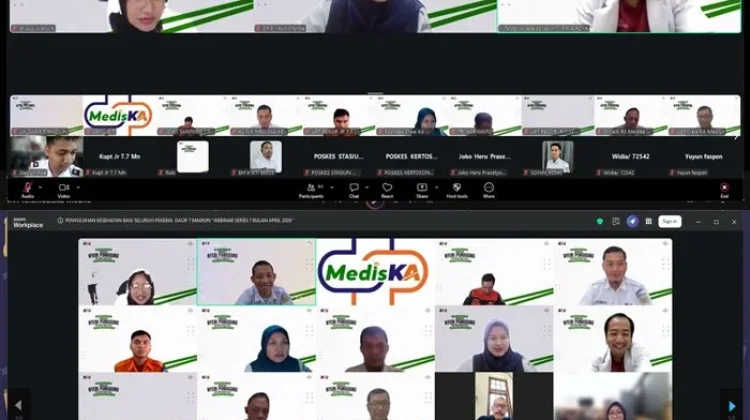 Cegah Cedera Kerja, KAI Madiun Gelar Webinar Kesehatan