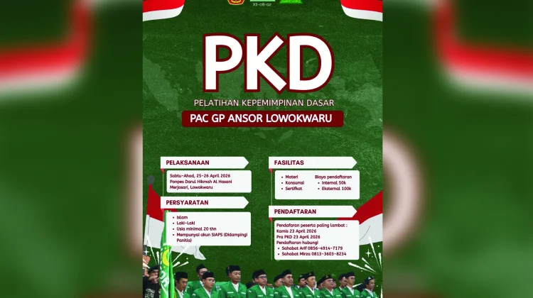 Masih Dibuka, Ini Cara Daftar PKD Ansor Lowokwaru