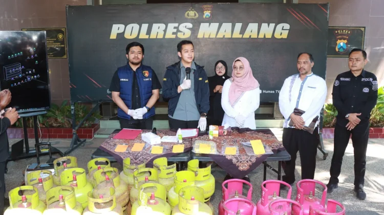 Polres Malang Bongkar Dugaan Penyalahgunaan LPG