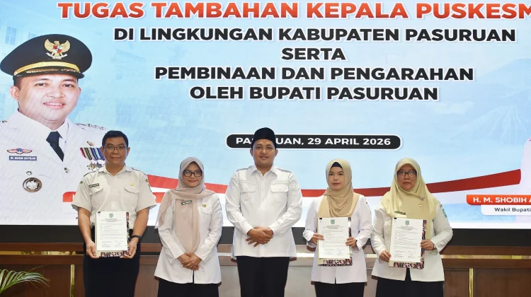 Puluhan Dokter di Kabupaten Pasuruan Terima SK Tambahan Tugas Kepala Puskesmas