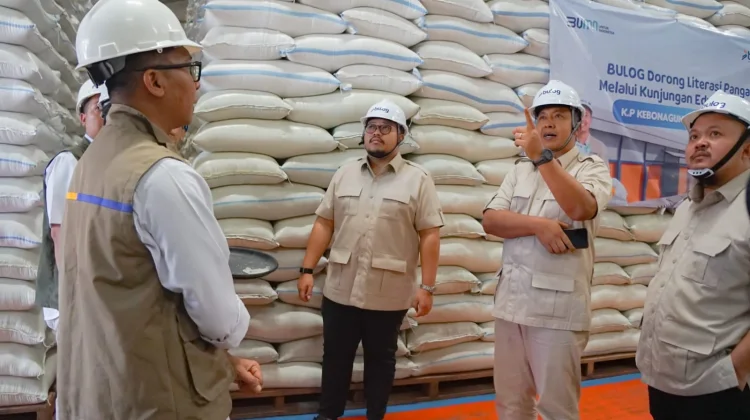 Chusni Tinjau Serapan Gabah BULOG Malang