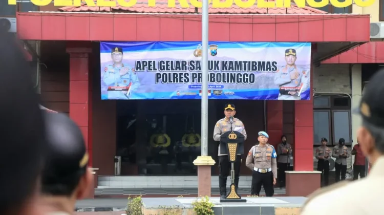 Polres Probolinggo Gelar Apel Sabuk Kamtibmas