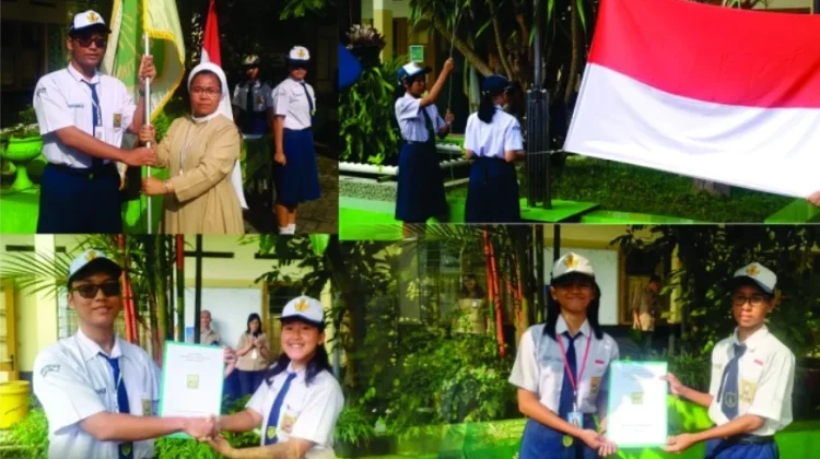 Pelantikan OSIS Baru Warnai Upacara Hardiknas 2026 di SMPK Sang Timur