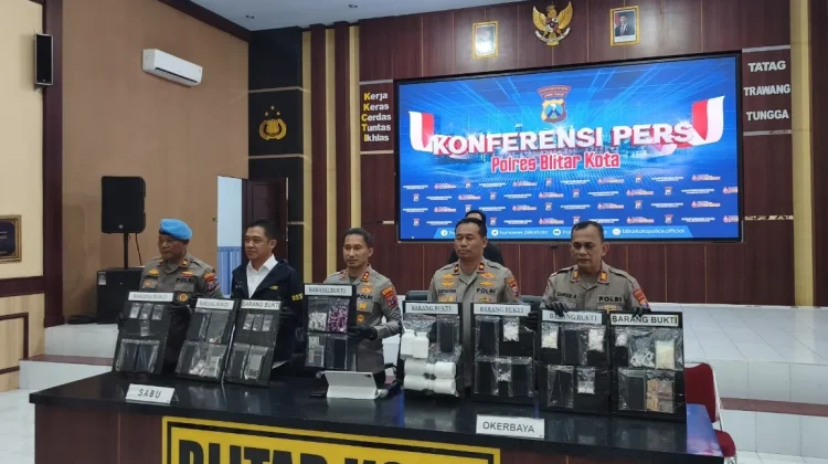 Polresta Blitar Bongkar 17 Kasus Narkoba Selama April 2026