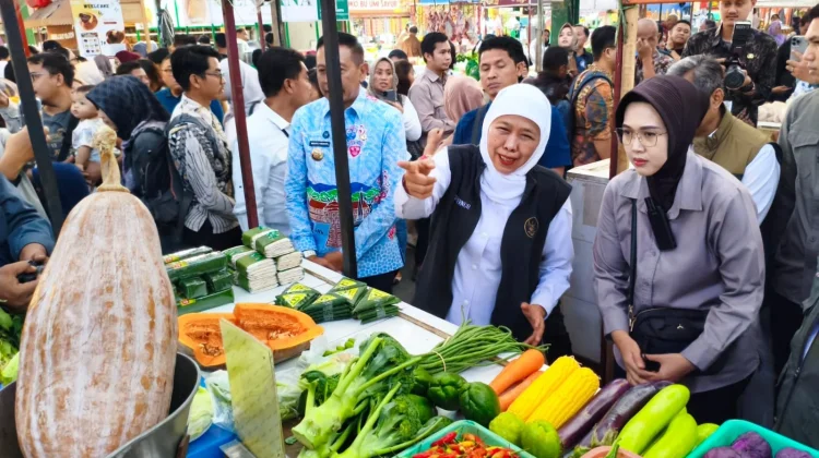 Khofifah Temukan Pasokan SPHP dan Minyakita Kosong di Pasar Klojen