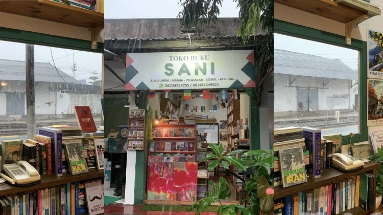 Toko Buku Sani Tawarkan Sensasi Membaca Sambil Menikmati Deru Kereta