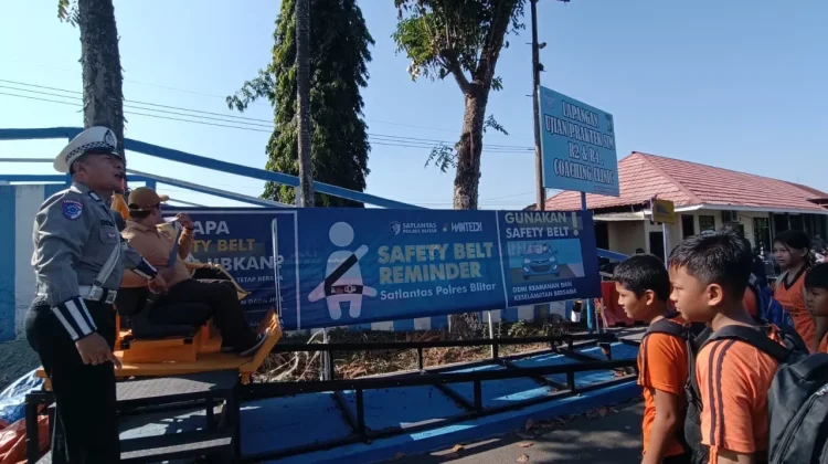 Satlantas Polres Blitar Tanamkan Kesadaran Tertib Lalu Lintas sejak Dini