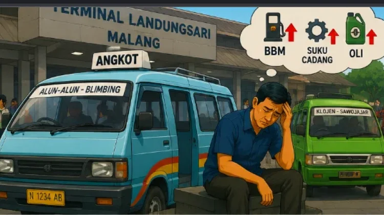 Kenaikan Harga BBM Picu Keresahan Sopir Angkot di Kota Malang