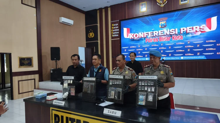 Belasan Pengedar Narkoba Dibekuk Polisi Blitar Selama Mei