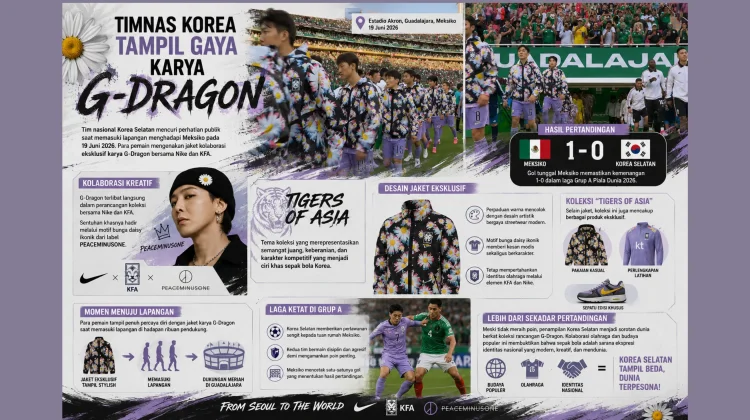 Timnas Korea Curi Perhatian Dunia dengan Jaket G-Dragon