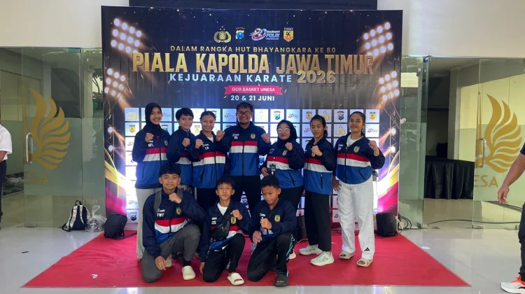 2 Atlet Kota Pasuruan Jadi Jawara Kejurda Karate Kapolda Jatim 2026