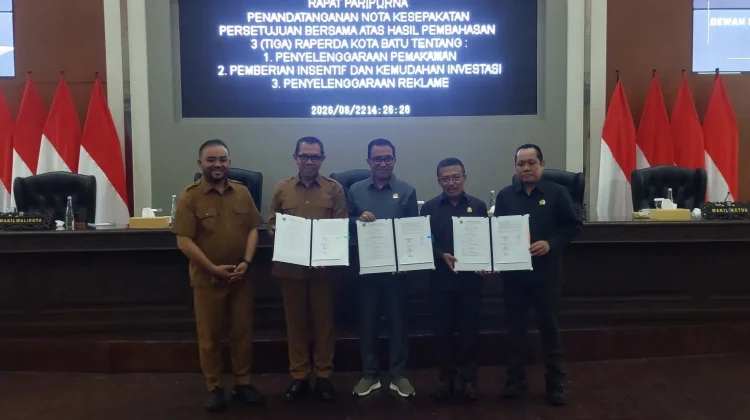 DPRD dan Pemkot Batu Sepakati Tiga Raperda Strategis