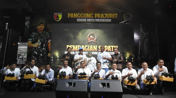 Kodim 0819 Pasuruan Gelar Panggung Prajurit, Malam Penghargaan dan Aksi Sosial