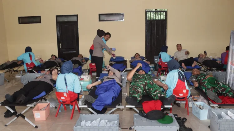 Sambut Hari Bhayangkara ke-80, Polres Malang Galang Ratusan Kantong Darah