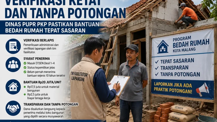 Aturan Ketat, Dinas PUPR PKP Pastikan Bantuan Bedah Rumah Tepat Sasaran