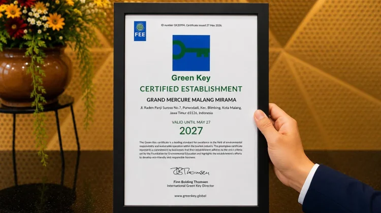 Grand Mercure Malang Mirama Raih Sertifikasi Internasional Green Key
