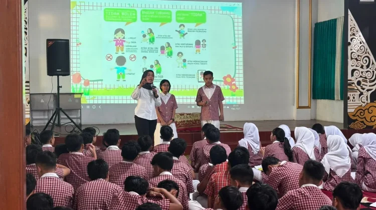 Polresta Makota Cegah Perundungan dan Penyalahgunaan Narkoba lewat Momen MPLS