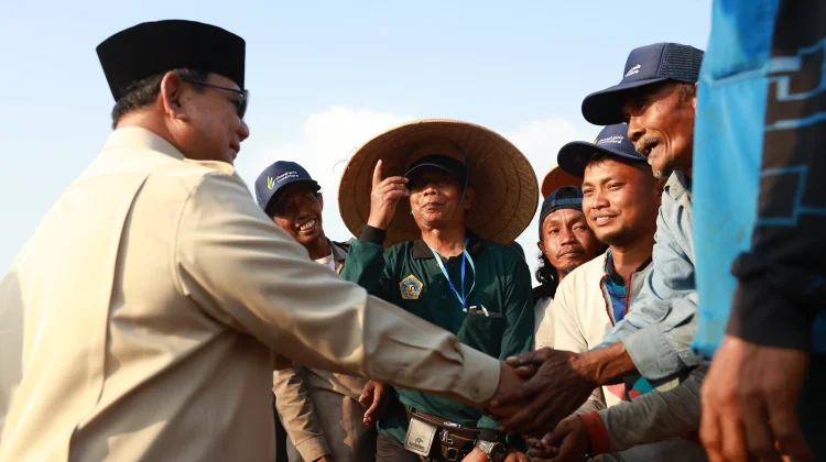 Haru Buruh Tani Lansia Rela Menunggu Prabowo, Titip Harapan Petani Makmur