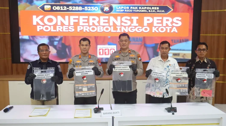 Polres Probolinggo Kota Ungkap Enam Kasus Narkoba, Sita Puluhan Gram Sabu