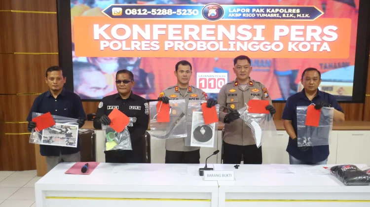 Polres Probolinggo Kota Ungkap Kasus Pelemparan Bondet, Lima Pelaku Diamankan