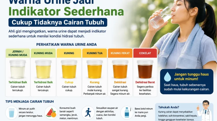 Warna Urine Jadi Indikator Sederhana Cukup Tidaknya Cairan Tubuh