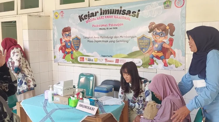 Hari Anak Nasional, Puskesmas Polowijen Ajak Lengkapi Imunisasi