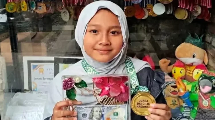 Dari Lomba Online, Janata Lavanya Jadi Dai Cilik Nasional