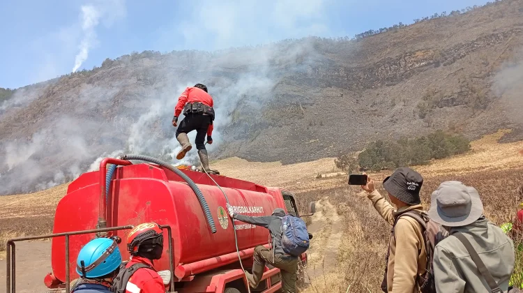 Kebakaran Hutan Bromo Belum Terkendali, Luas Area Terbakar Capai 51 Hektare