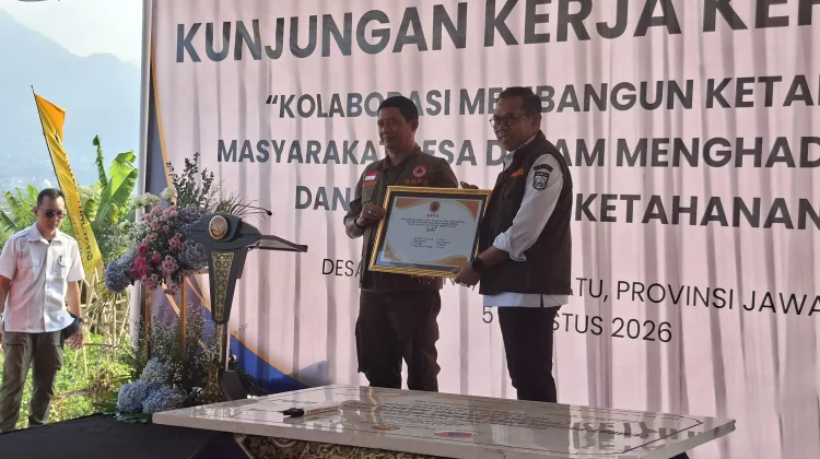 BNPB Resmikan Desa Tangguh Bencana di Desa Giripurno Kota Batu