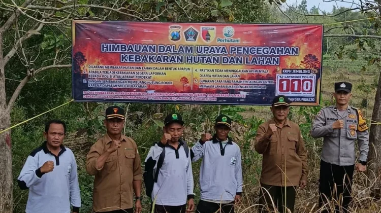 Jaga Kawasan Hutan, Polisi Pasang Banner Cegah Karhutla