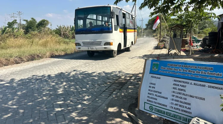 Rekontruksi Jalan Bulusari-Genengan di Gempol, Rampung Dilakukan