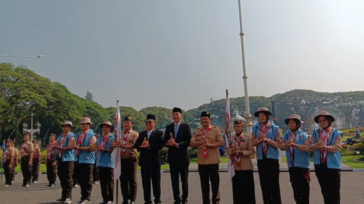 Puluhan Pramuka Kota Malang Ikuti Jambore Nasional