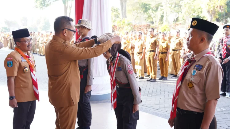 Kontingen Pramuka Kota Batu Dilepas ke Jambore Nasional XII