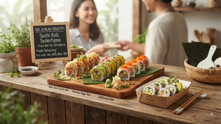 Sushi Roll Sederhana Bisa Menjadi Ide Jualan Kreatif