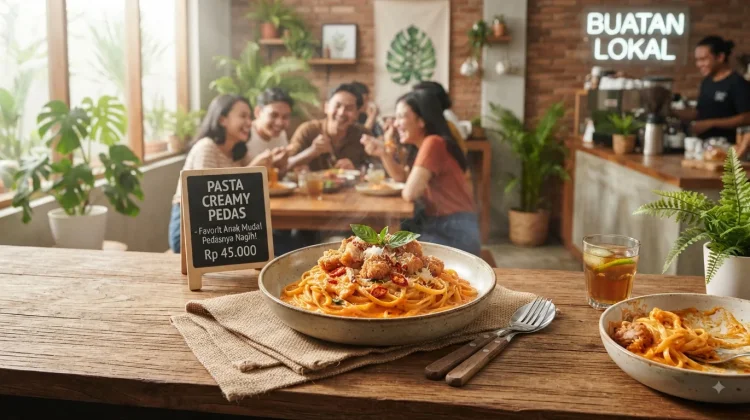 Pasta Creamy Pedas Menjadi Menu Jualan Favorit Anak Muda