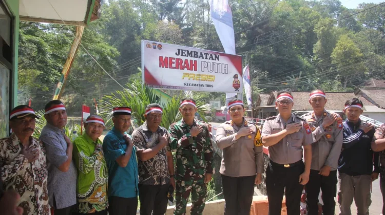 Jembatan Merah Putih Presisi Nusantara di Tiris Diresmikan