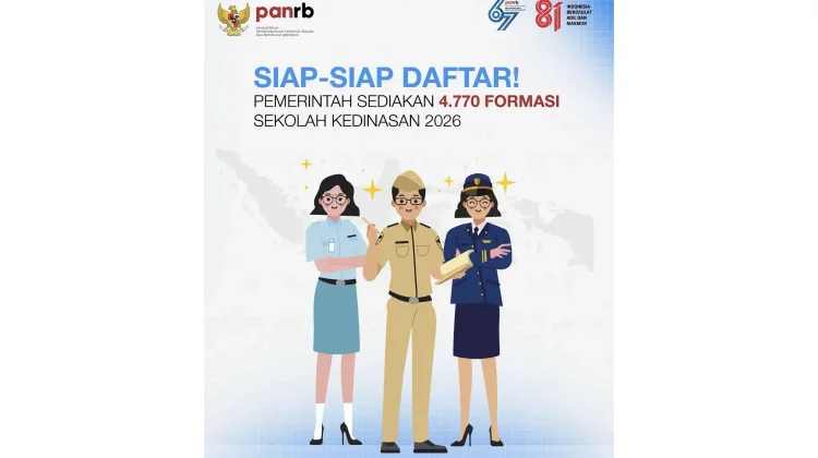 Pendaftaran Sekolah Kedinasan 2026 Dibuka, Pemerintah Siapkan 4.770 Formasi