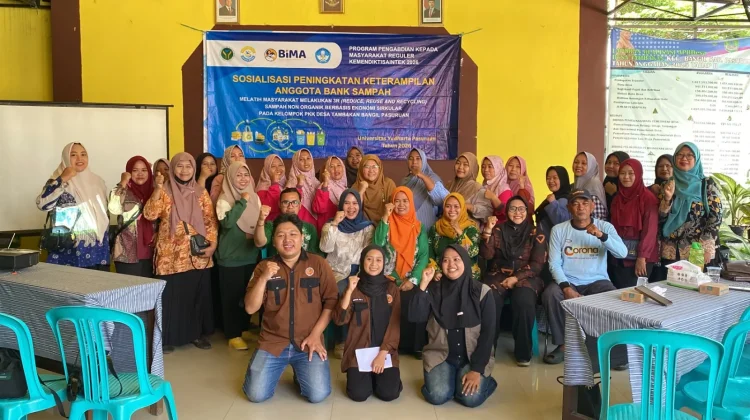UYP Ajak Warga Desa Tambakan Kelola Sampah Non Organik Jadi Peluang Emas