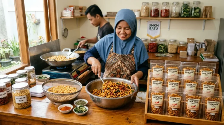 Makaroni Pedas Daun Jeruk Bisa Jadi Produk UMKM Menarik