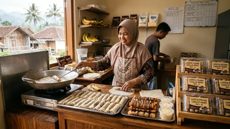Lumpia Pisang Cokelat Manis Cocok Dikembangkan Menjadi UMKM