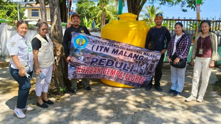 ITN Malang Salurkan Air Bersih untuk Warga Terdampak Gempa Flores