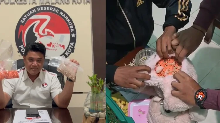 Polresta Malang Kota Ungkap 1.461 Ekstasi dan 111 Ribu Pil LL