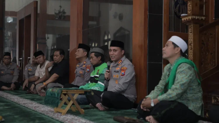 Doa Bersama Polres Blitar dan Ojol, Perkuat Sinergitas Kebersamaan