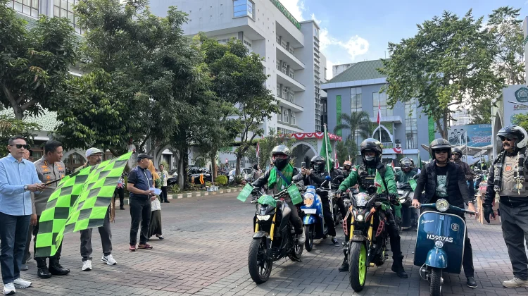 Biker NU Malang Raya Touring ke Jombang, Ikut Sukseskan Muktamar ke-35